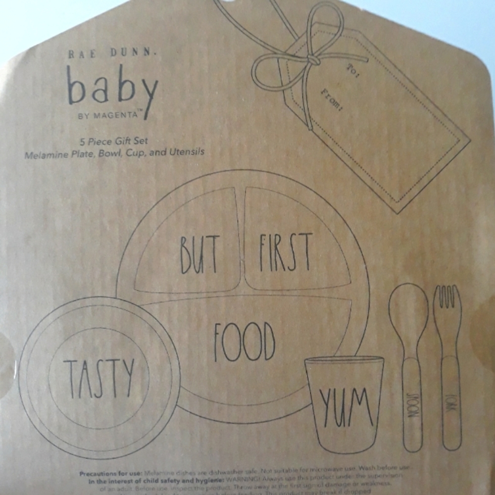 (New) Rae Dunn Plate Set - Picture 3 of 4